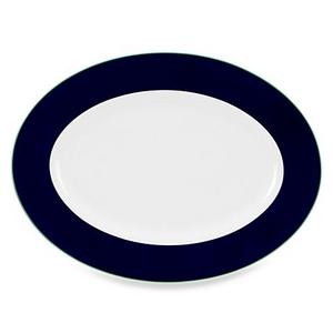 kate spade new york Hopscotch Drive™ Oval Platter in Navy