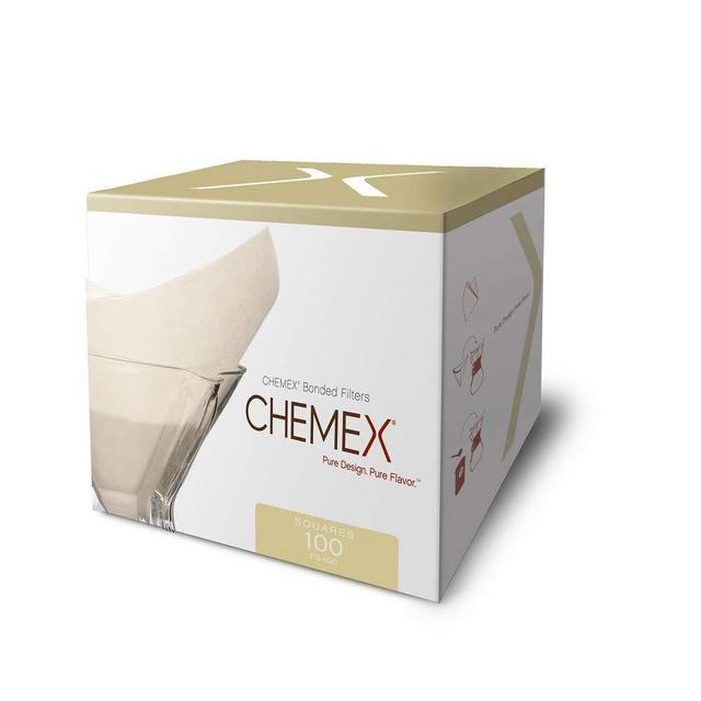 Chemex Classic Coffee Filters, Squares, 100 ct - Exclusive Packaging