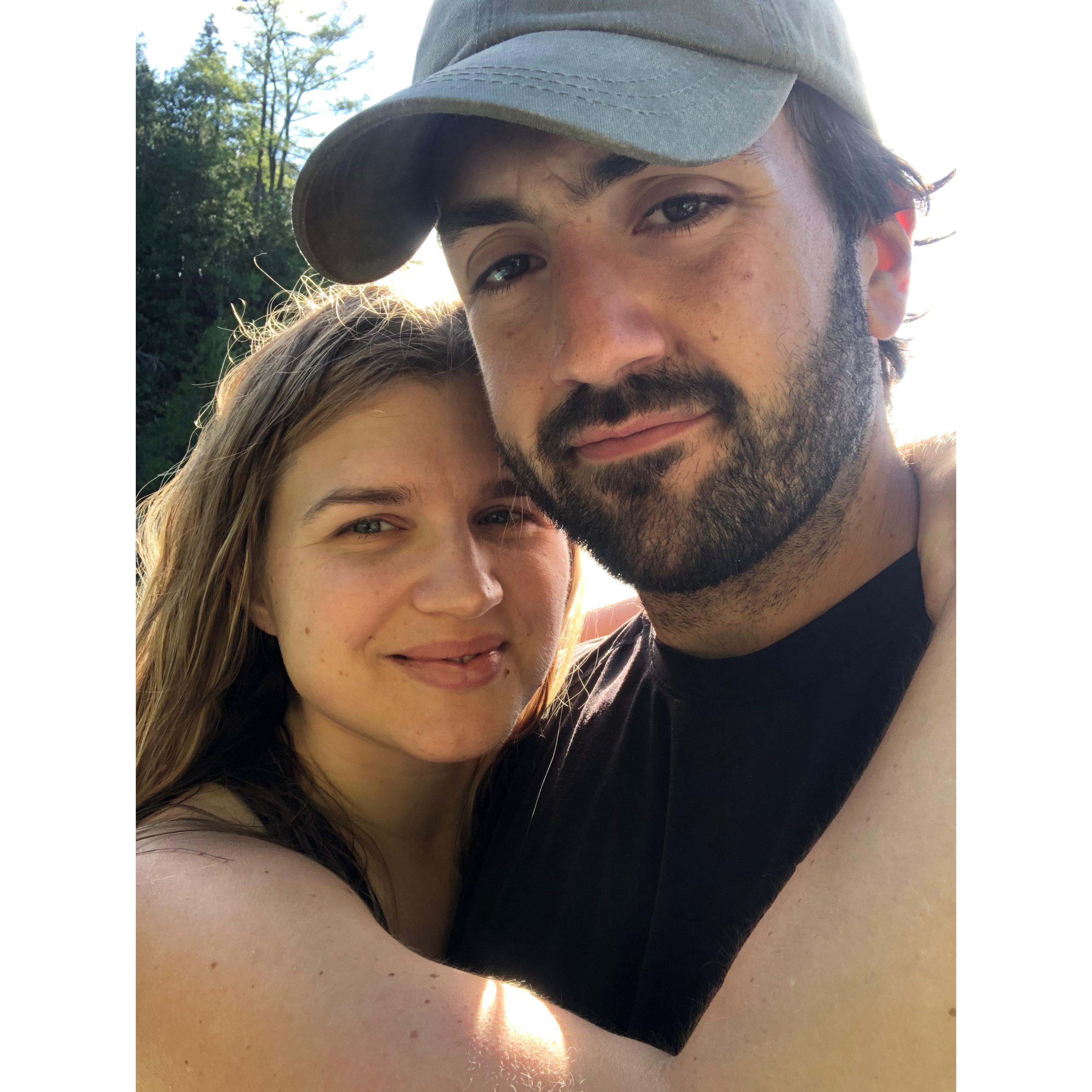 When Jesse came to Vermont for my 30th birthday. Because of the pandemic, it was a small celebration - just Jesse, my parents, and me - but they made it so special, memorable, and flammable.