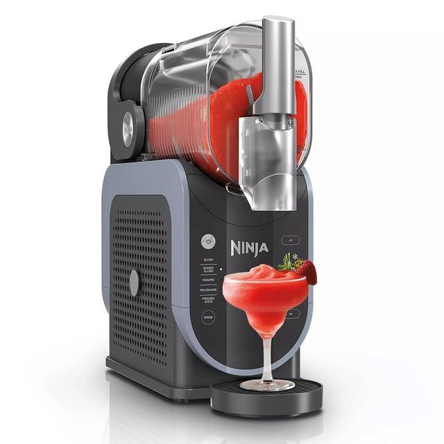 Ninja Slushi FS301 Professional Maker with RapidChill Technology, 88 oz Drink & Slushie Machine, 5 Preset Programs, Frozen Margaritas, Frappés, and More, Premium Accents, Black (Renewed)