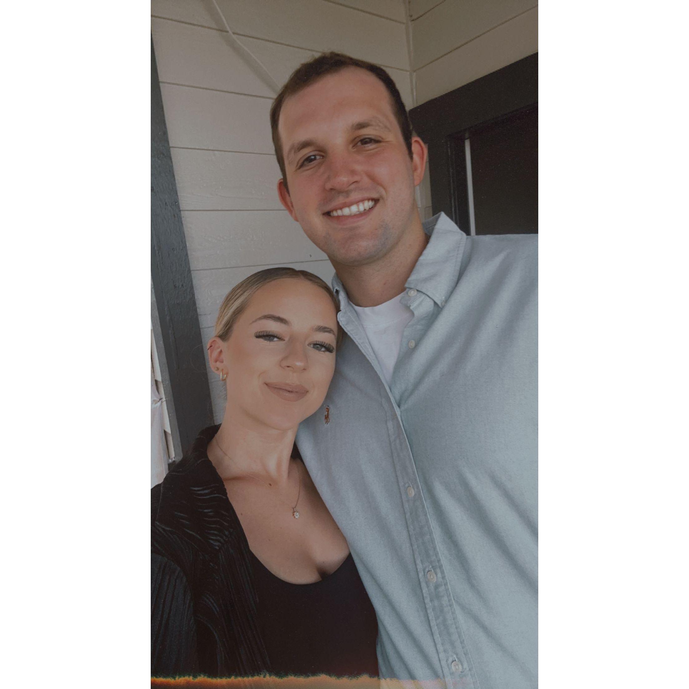 Picture from a date night at Mahogany's, our favorite steakhouse!