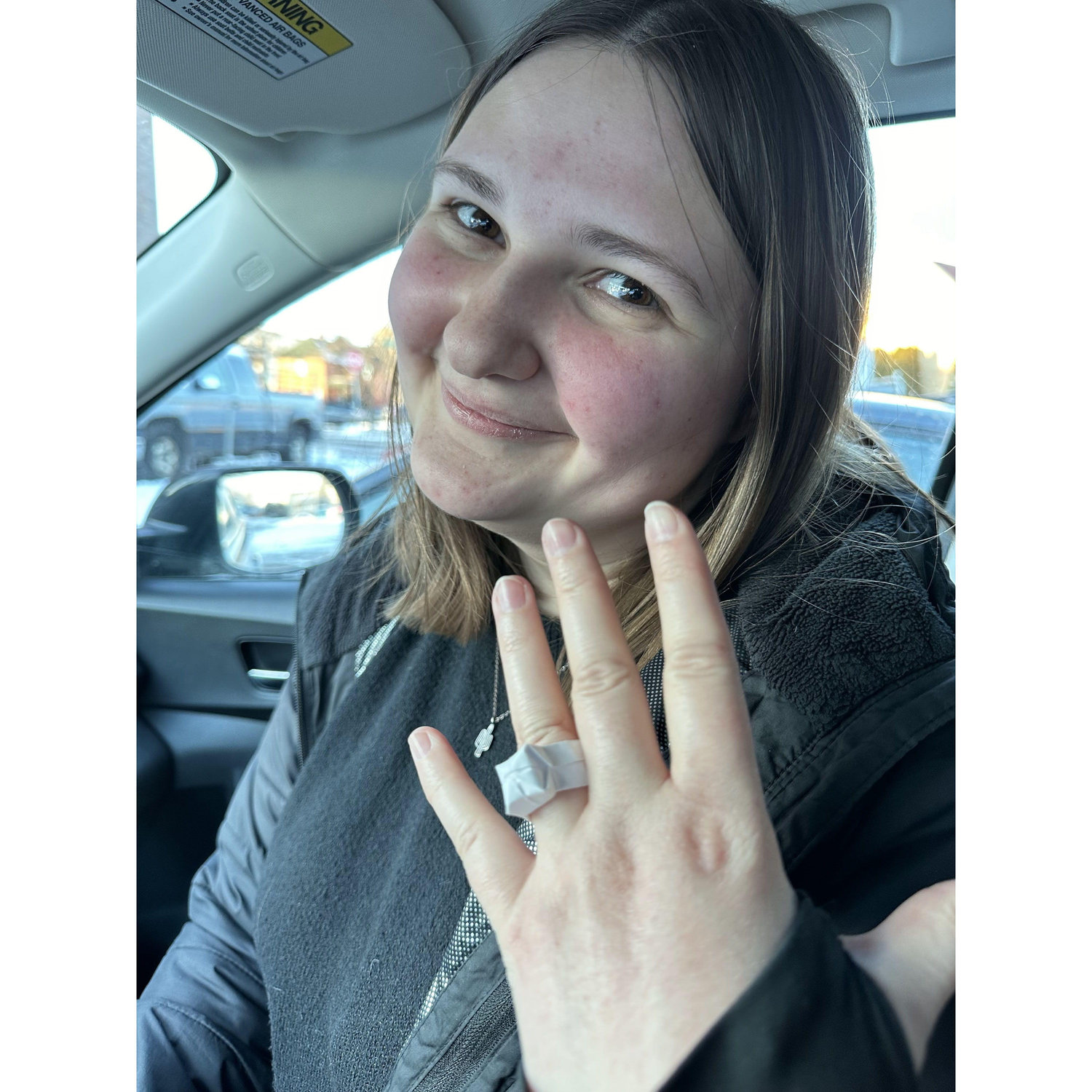 To quote Taylor Swift, "I like shiny things but I'd marry you with paper rings"... which is exactly what Kole proposed with!