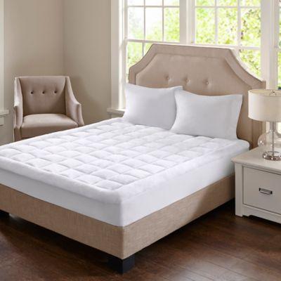 Madison Park Cloud Soft King Mattress Pad in White