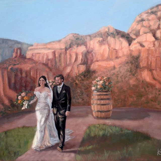 Commissioned Wedding Painting 🖼️