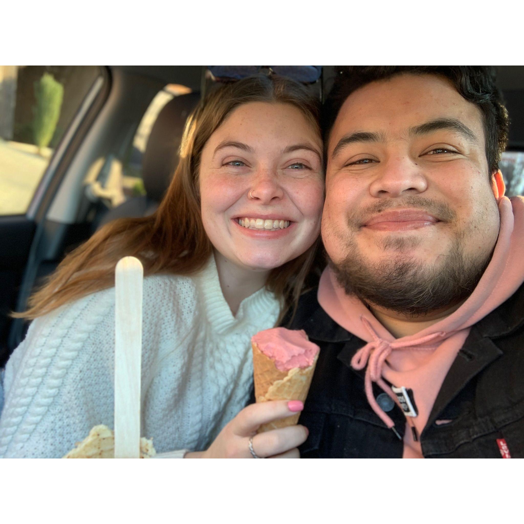 A snapshot from our weekly date night