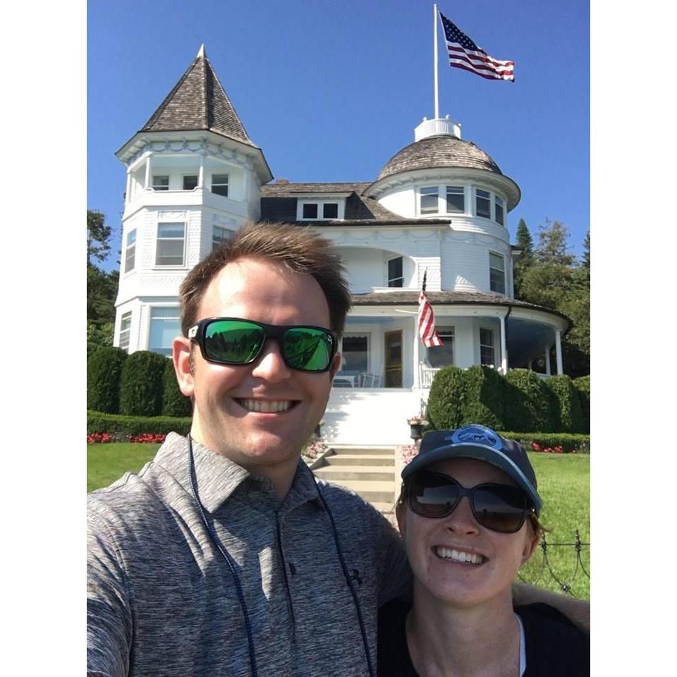 While visiting Mackinaw Island in July 2018 we snapped this photo, and joked that we bought a house. For those of you who didn't get it, we did not. This house is worth millions. Maybe one day!