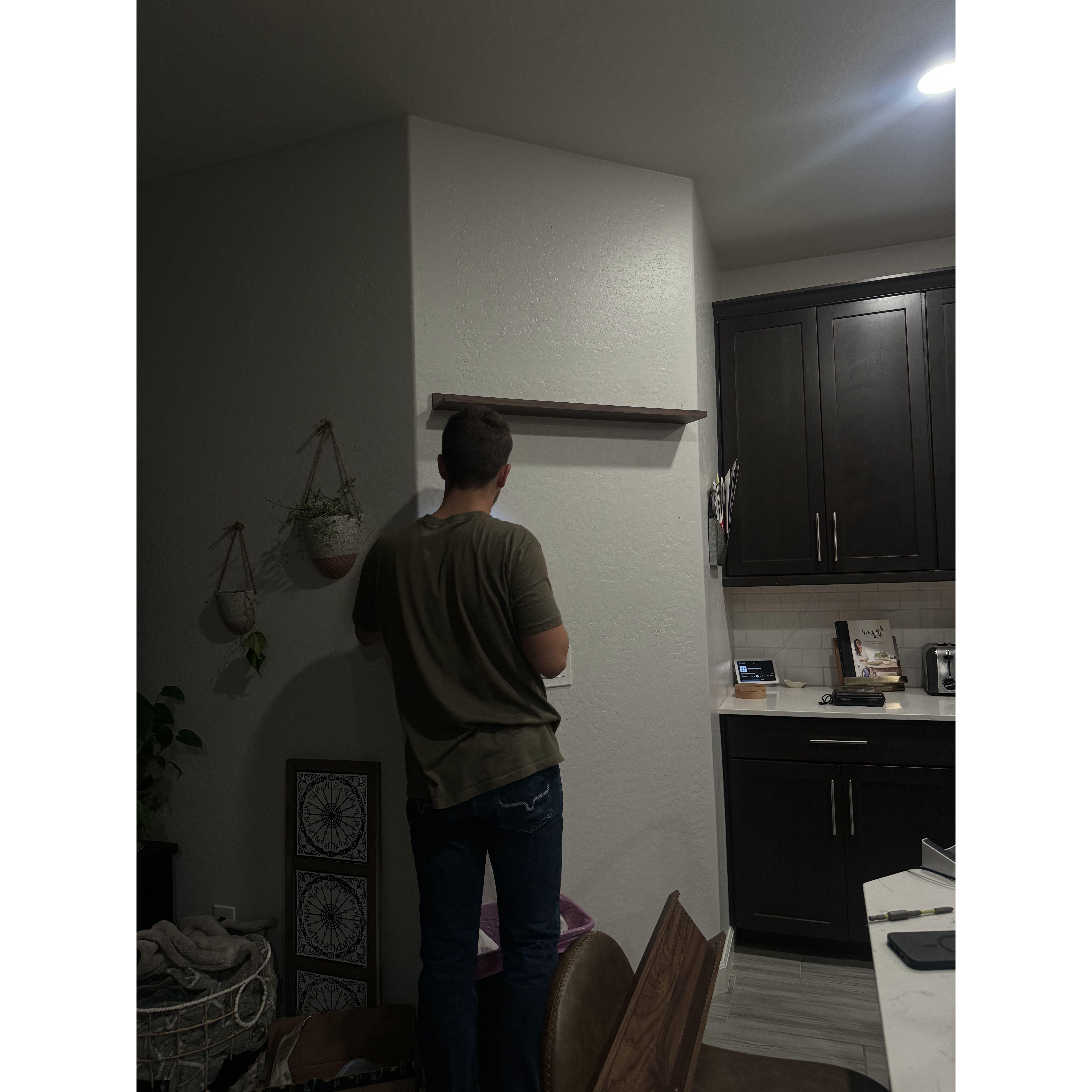 Always doing projects for our home