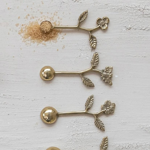 Flower Handle Measuring Spoons, Set of 4