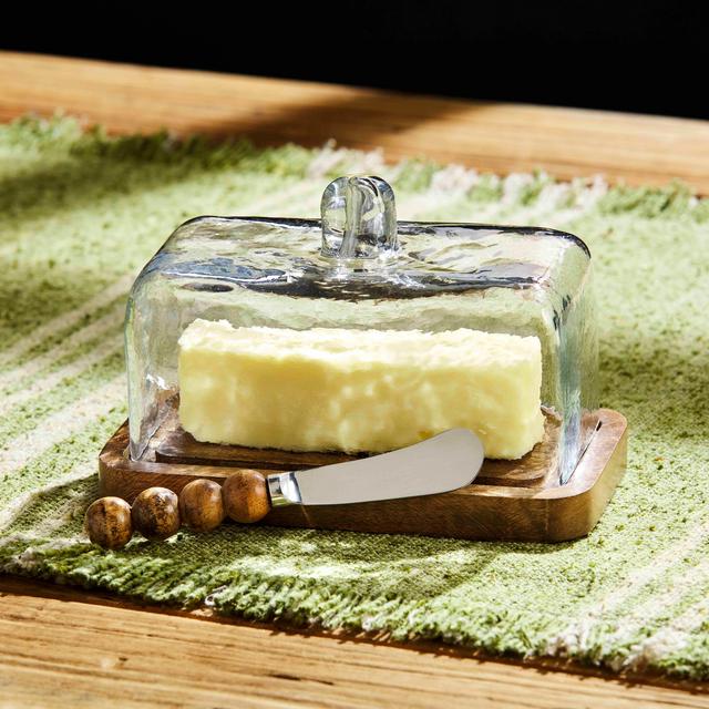 Beaded Butter Dish Set