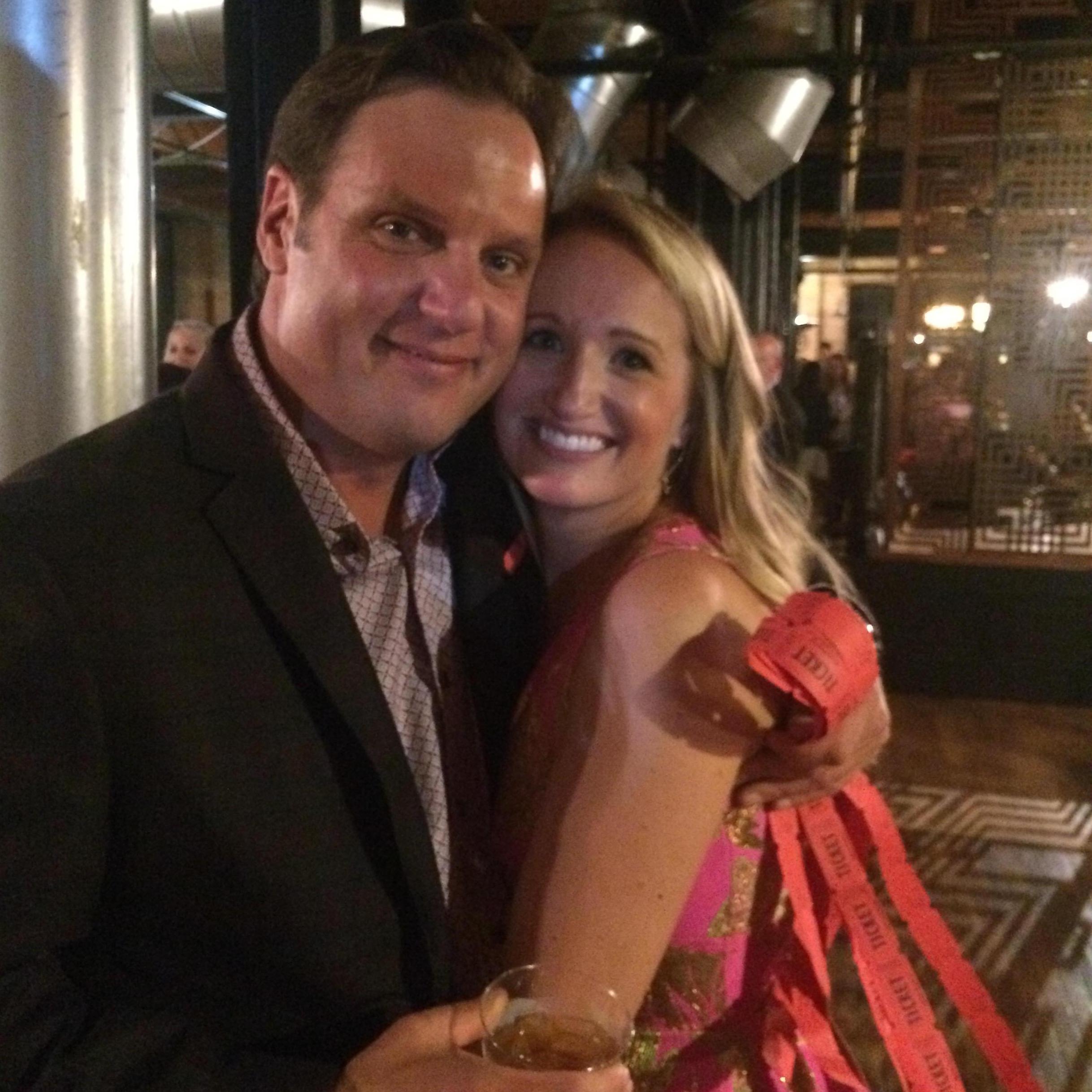 Jason supporting Libby as she co-hosts one of the Junior League of Chicago Events - 2017