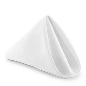 Lann's Linens - 1 Dozen 20" Cloth Dinner Table Napkins - White Fabric