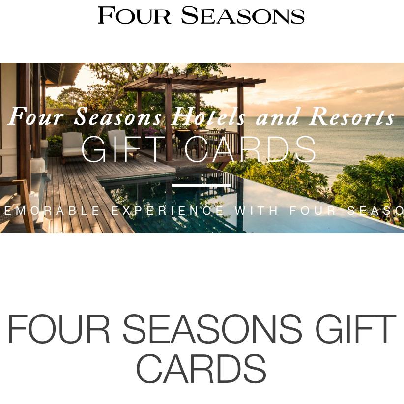 Four Seasons - Honeymoon Fund