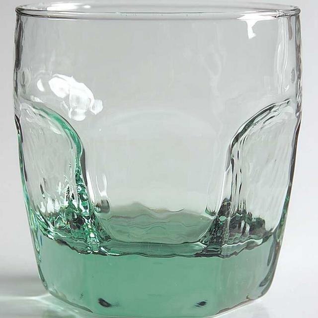 On The Rocks Glass Chivalry Green by Libbey Glass Company