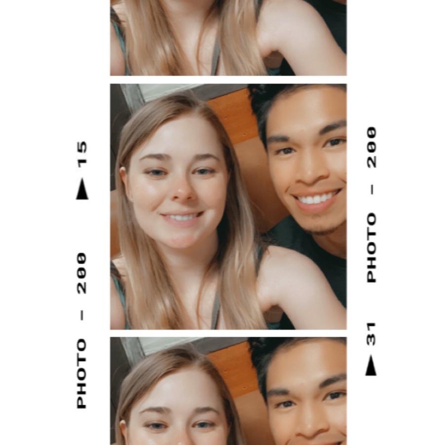 One of our first photos together during the pandemic mid 2020.