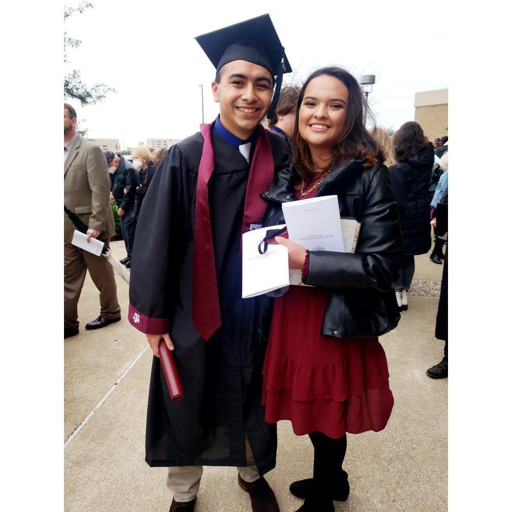 She came to my graduation but I think it's only cause I went to hers