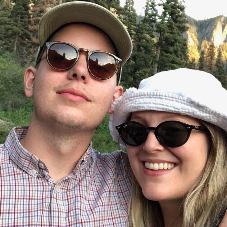 Enjoying our day at a sunny campsite in Durango, Colorado / 2020.