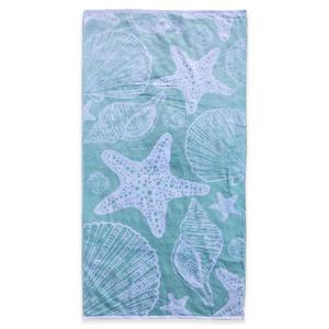 Sea Life Beach Towel in Blue