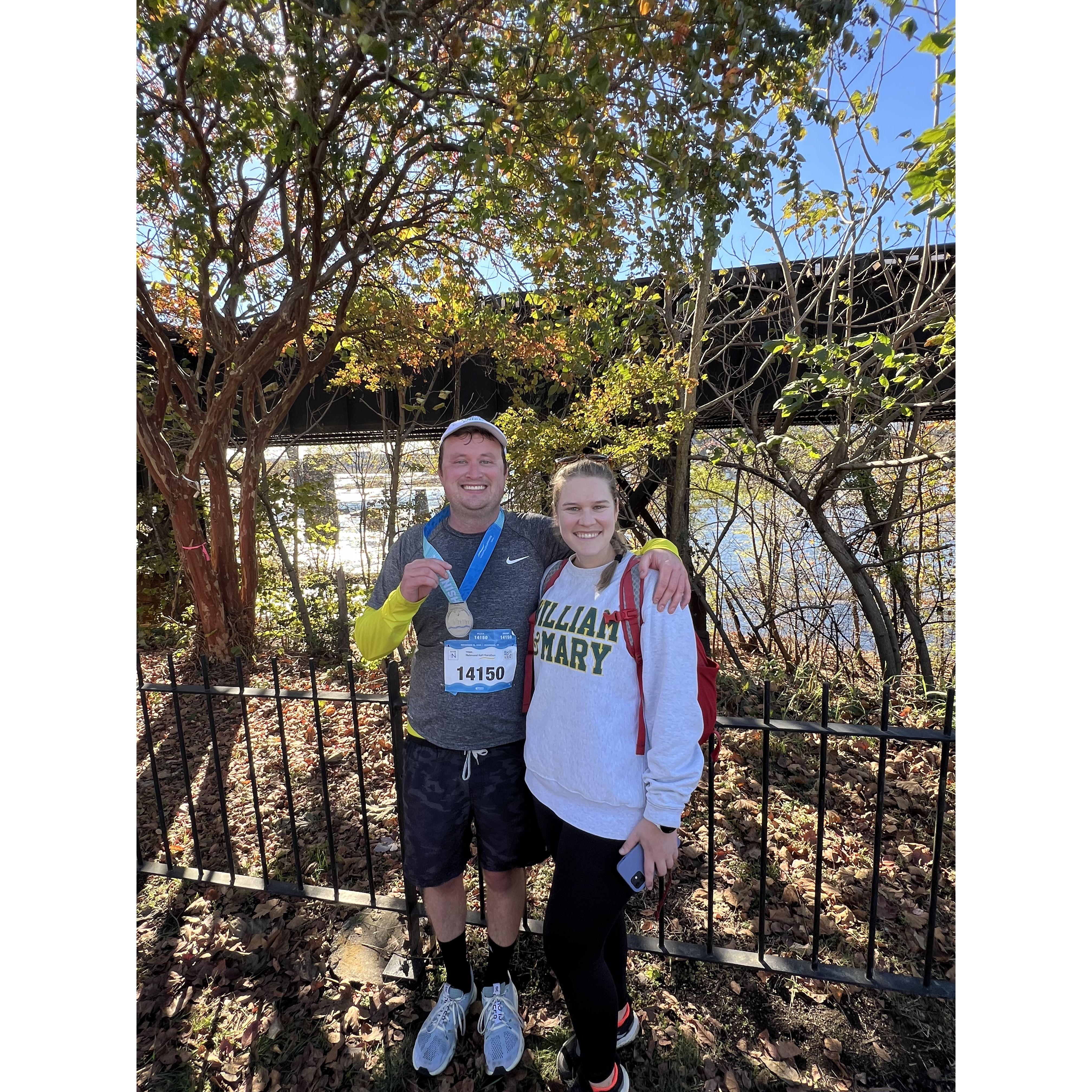 Eddie's a half marathoner, Jenna's a proud cheerleader! Fall 2024
