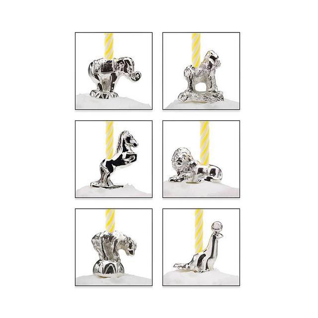 Reed & Barton Let's Celebrate 6-Piece Circus Animals Candle Set