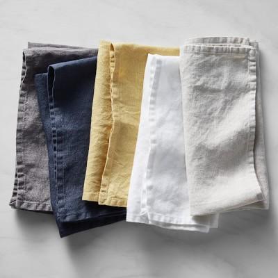 Italian Washed Linen Napkins, Set of 4