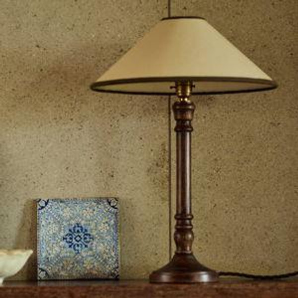 Arlo Card Lampshade, Medium, Olive Trim