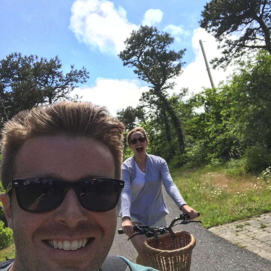 Biking around Nantucket