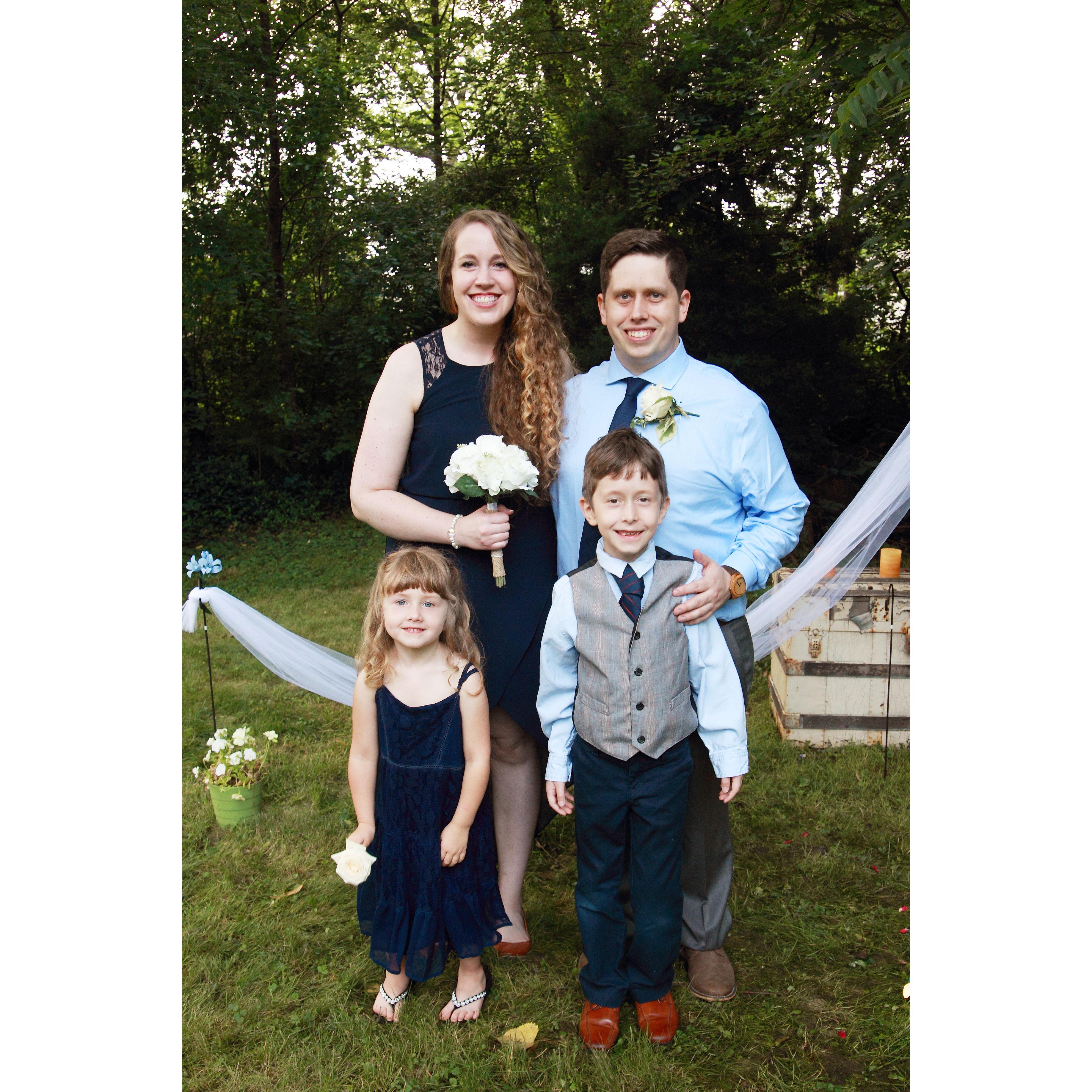 6/20/18 - Our first public picture we shared of the four of us as a family online.