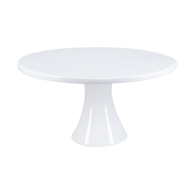 BIA White Porcelain Round Cake Stand Large