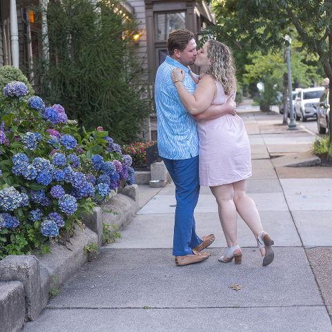 Still love how good these pictures turned out in front of the hydrangeas.