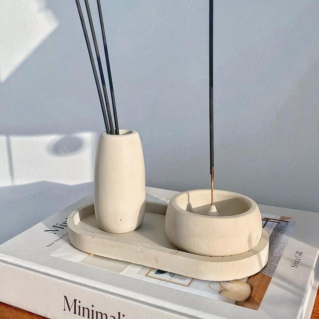 Incense Holder Set, Incense Tray, Meditation Gift, Incense Holder for Sticks, Minimalist Incense Holder, Housewarming Gift, Mothers Day Gift