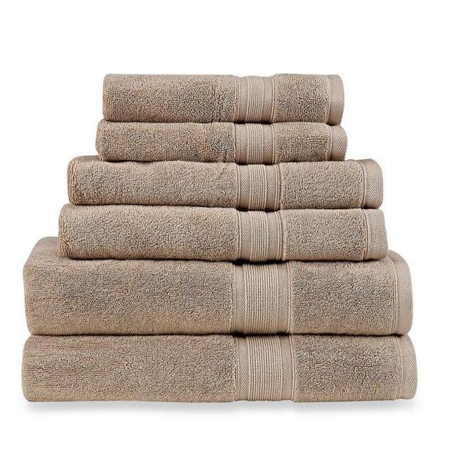 Wamsutta® Icon PimaCott® 6-Piece Bath Towel Set in Latte