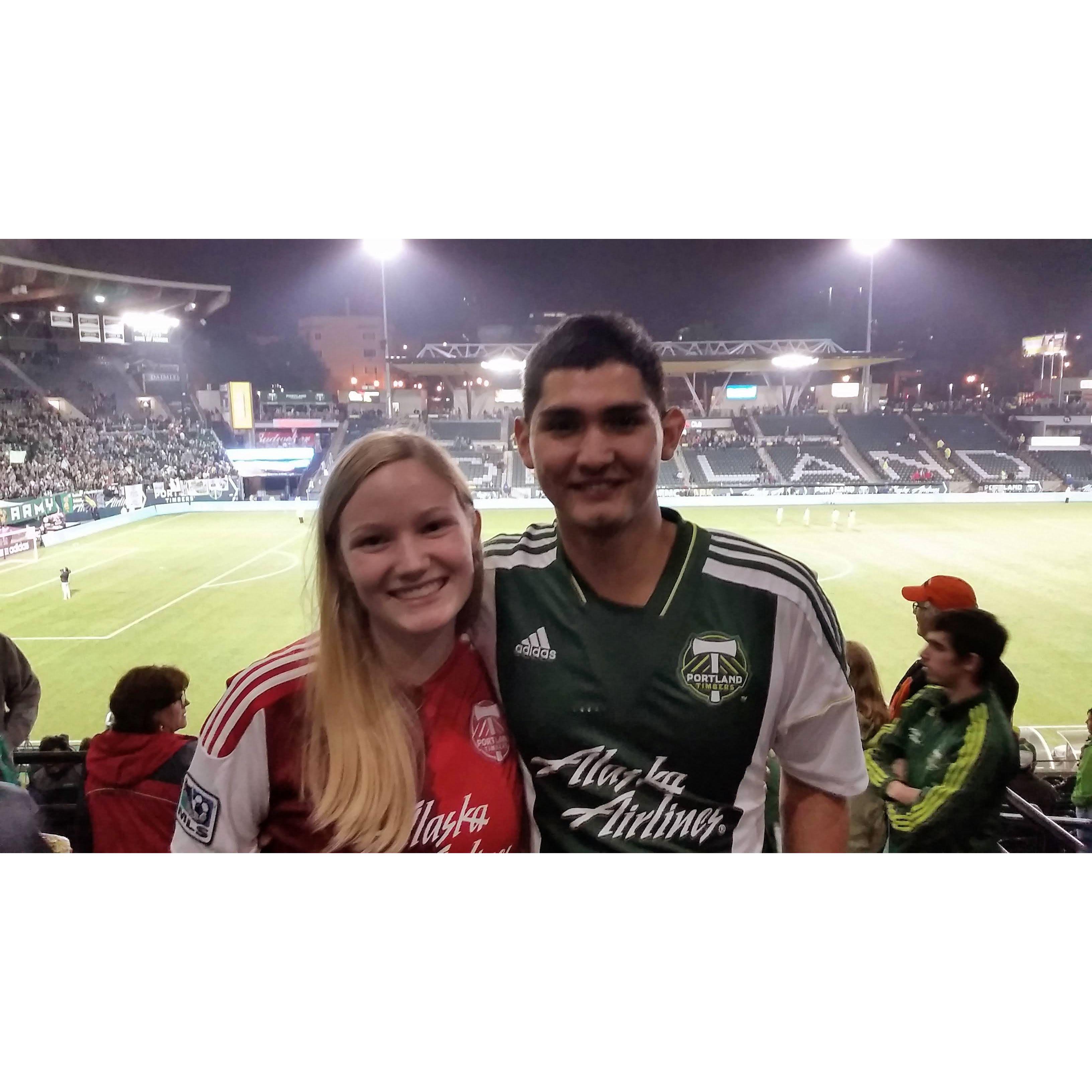 Timber's game! October, 2014.