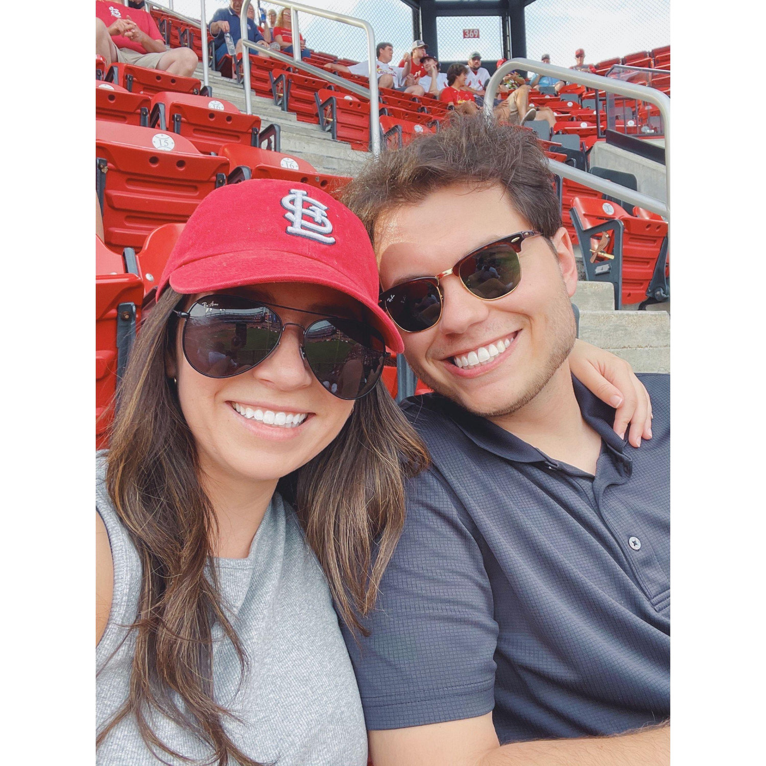 Our first STL cardinals game together!
