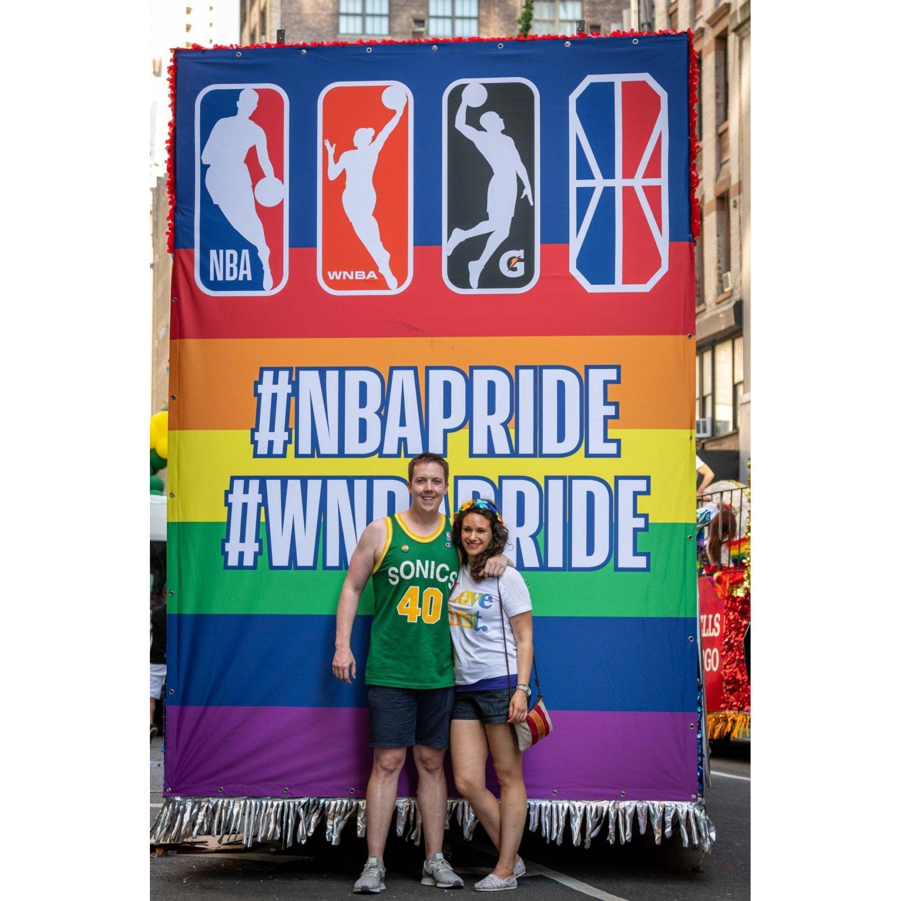 NYC Pride Weekend - NBA Float