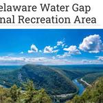 Hiking with nice views at Delaware Water Gap