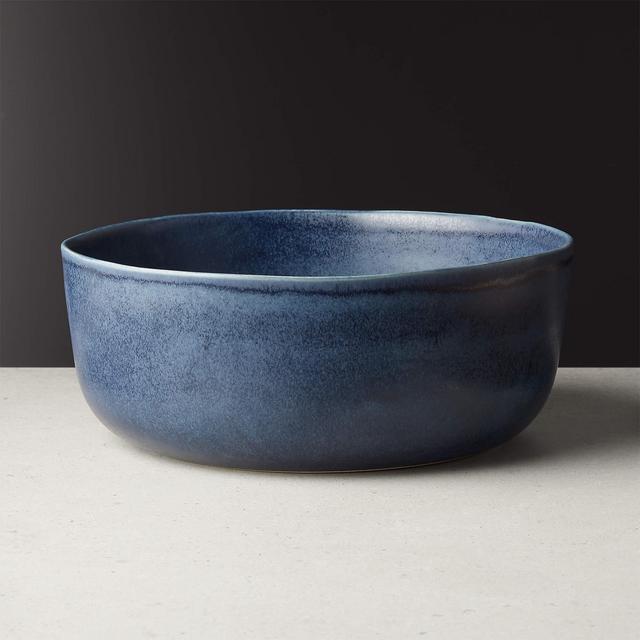 Drift Reactive Indigo Serving Bowl