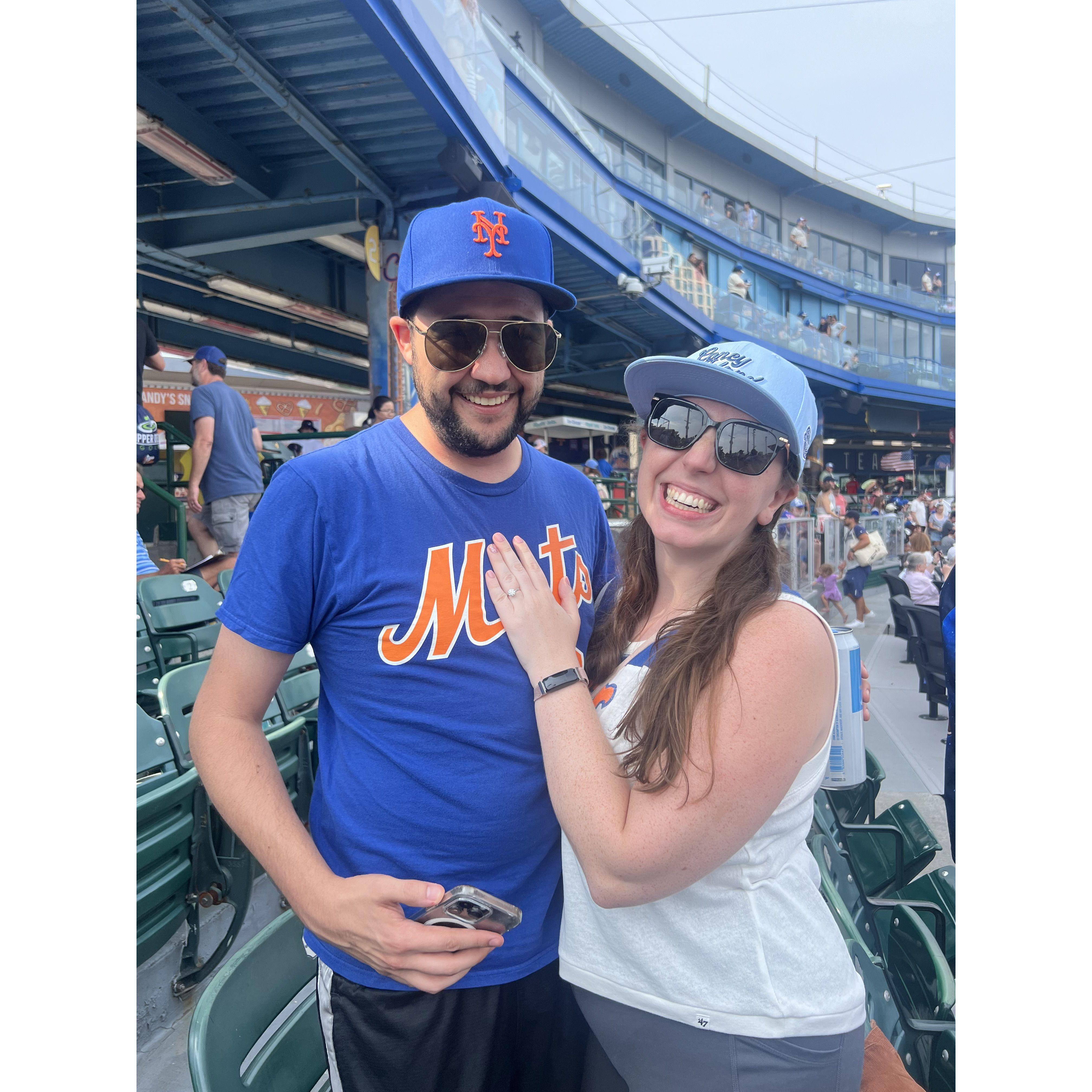 Brooklyn Cyclones baseball game for Greg's birthday, July 2024