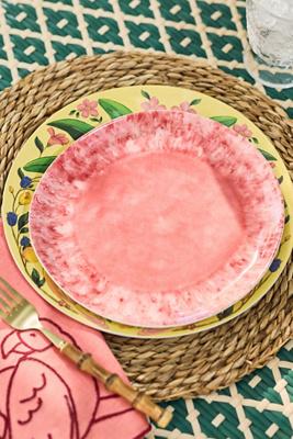 Reactive Melamine Dessert Plates, Set of 4
