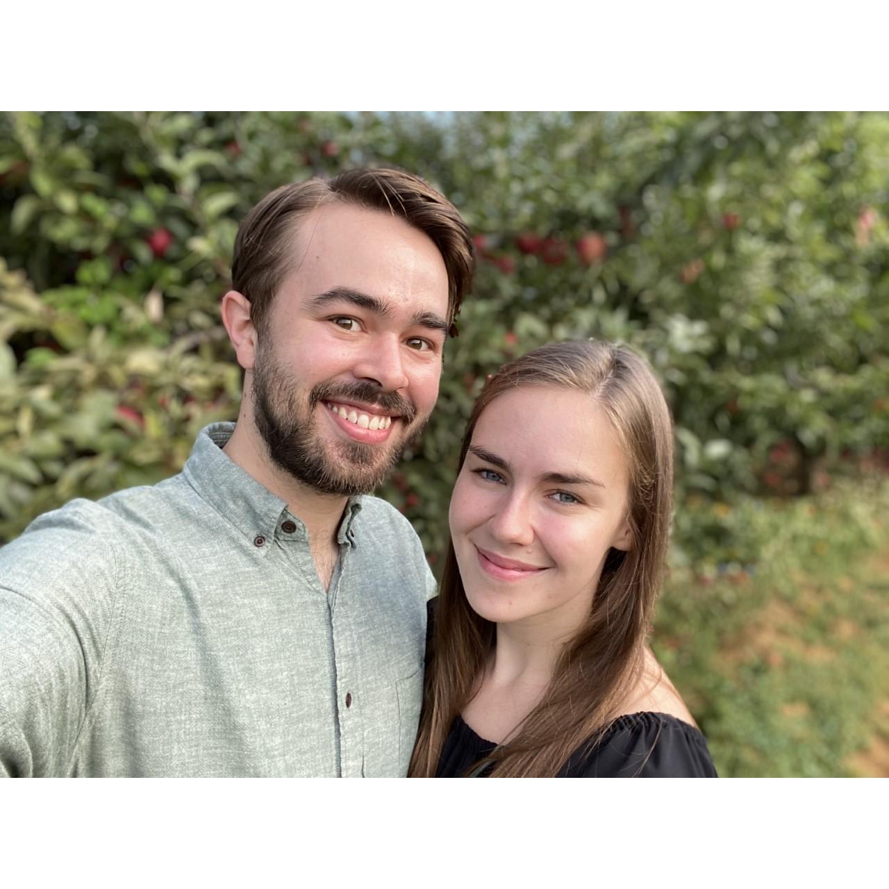 First time apple picking.