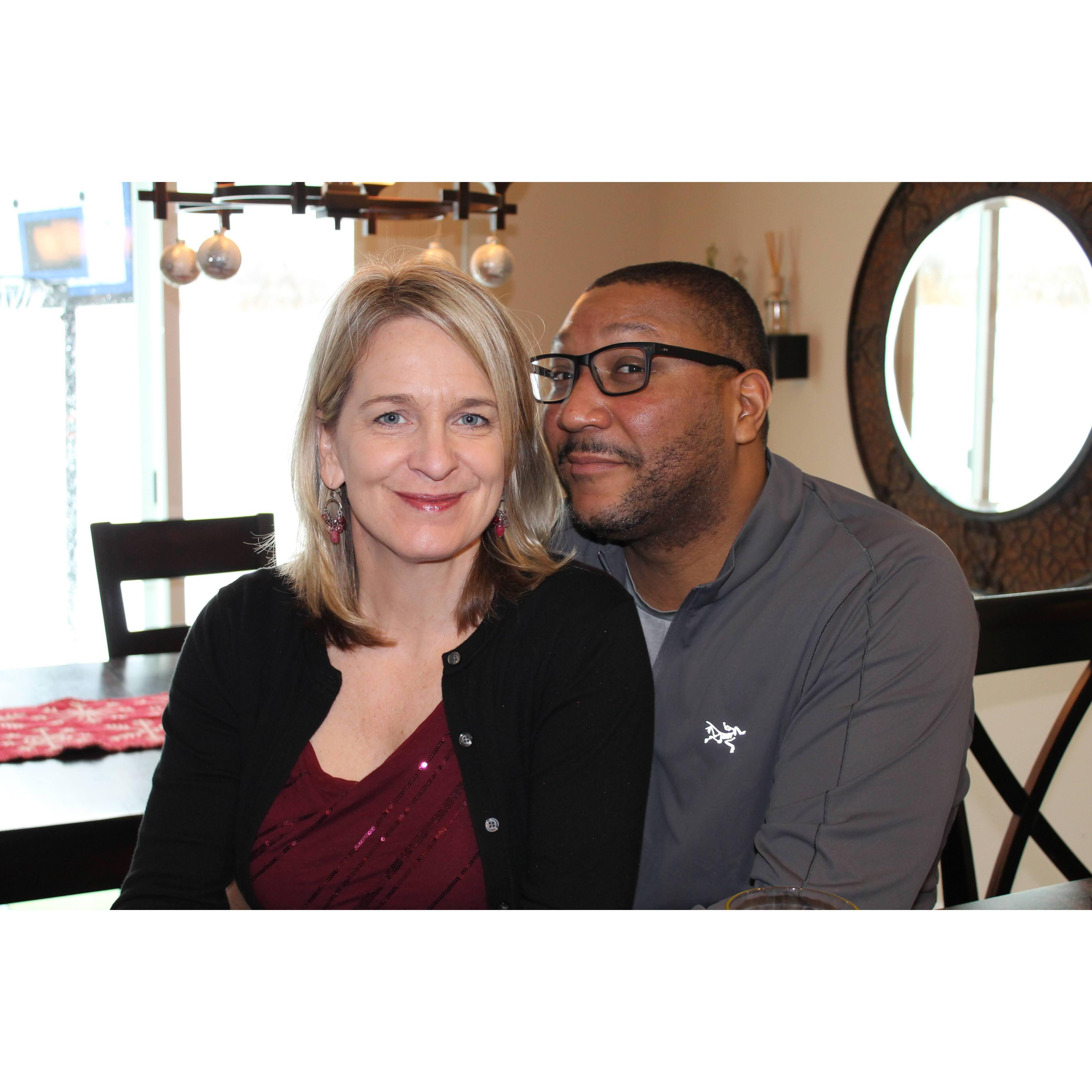 One of my favorite photos of us, Christmas 2016.