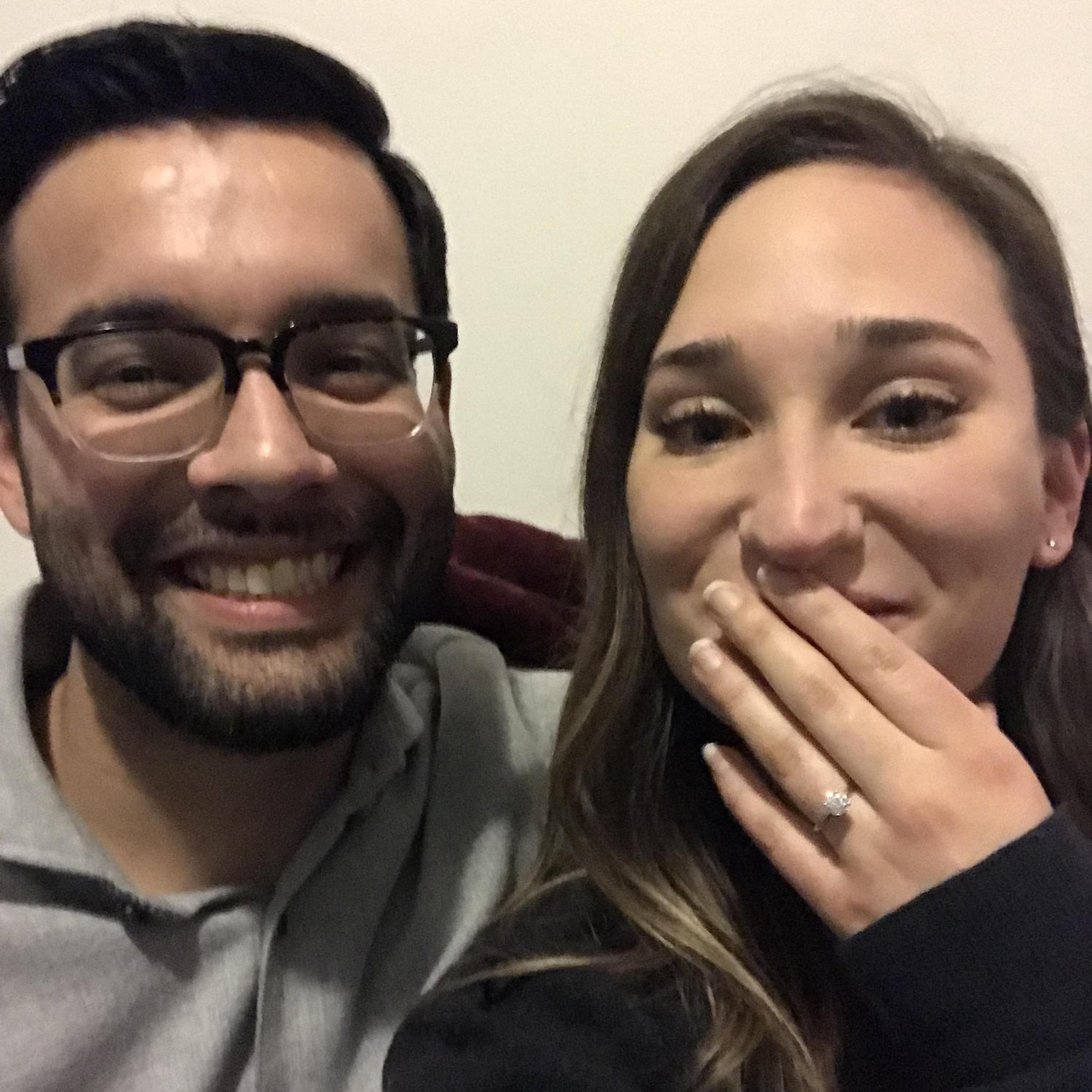 When both our parents didn't pick up the phone we had some free time to kill and take selfies while we waited for their call back to share the exciting news!! 02.01.2018