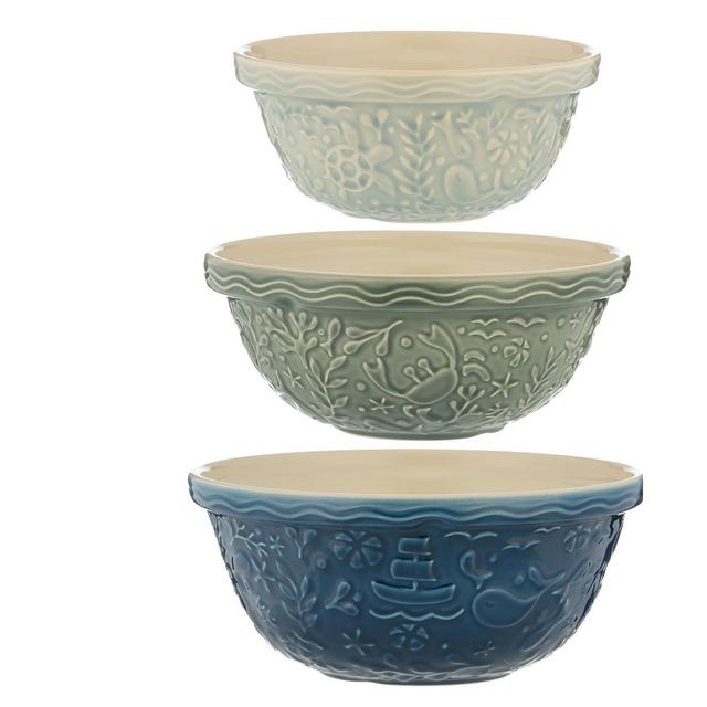 Nautical Mixing Bowls, Set of 3