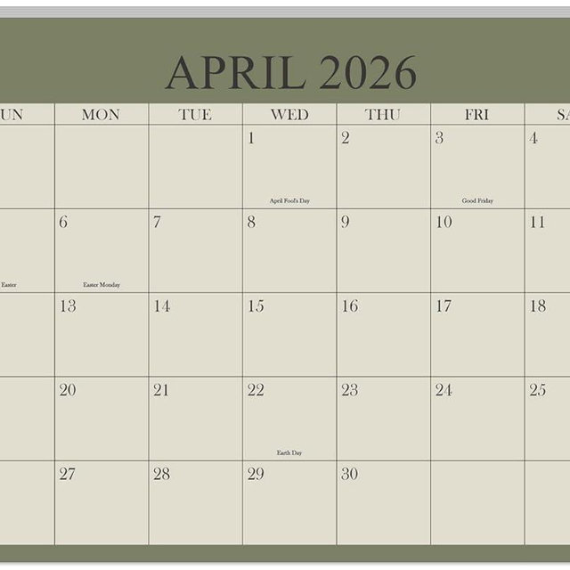 2026-2027 Magnetic Fridge Calendar - April 2026 Until December 2027 - The Perfect Monthly Refrigerator Calendar With Minimal Designs for Organizing, 8.5" x 11", Cyan