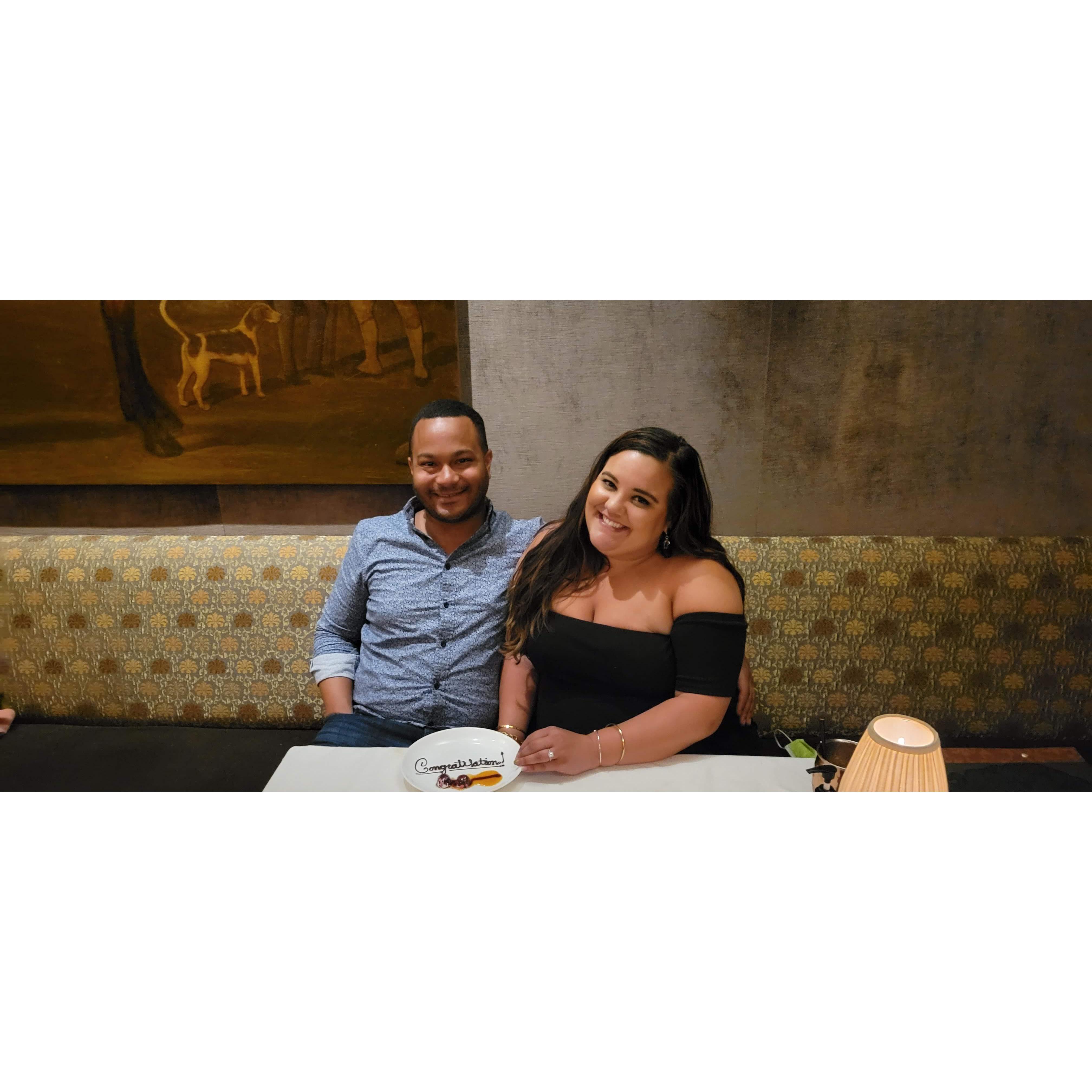 Last dinner in Charleston, SC on our engagement roadtrip