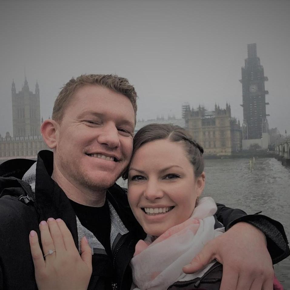 A perfect proposal in the London fog. "Big Ben is where time starts, and this is where I want to start the rest of my life with you."