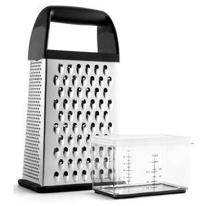 Cheese Grater With Container Box Grater Stainless Steel Graters for Kitchen Cheese Shredder Parmesan Shredder Kitchen Gadgets Kitchen Tools Kitchen Gifts for Chef Dishwasher Safe Zester