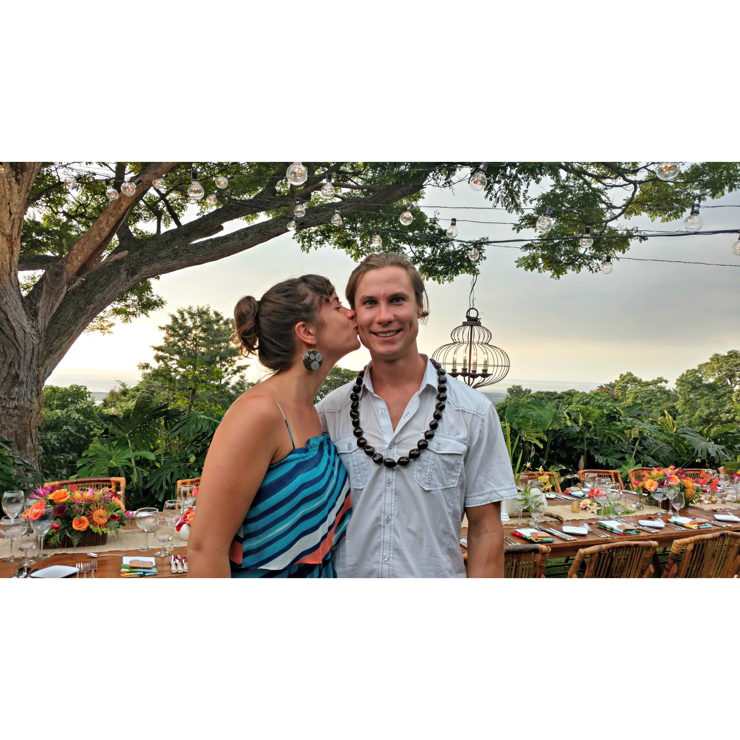 Celebrating Jenny and Alok's wedding in Kona. (2015)