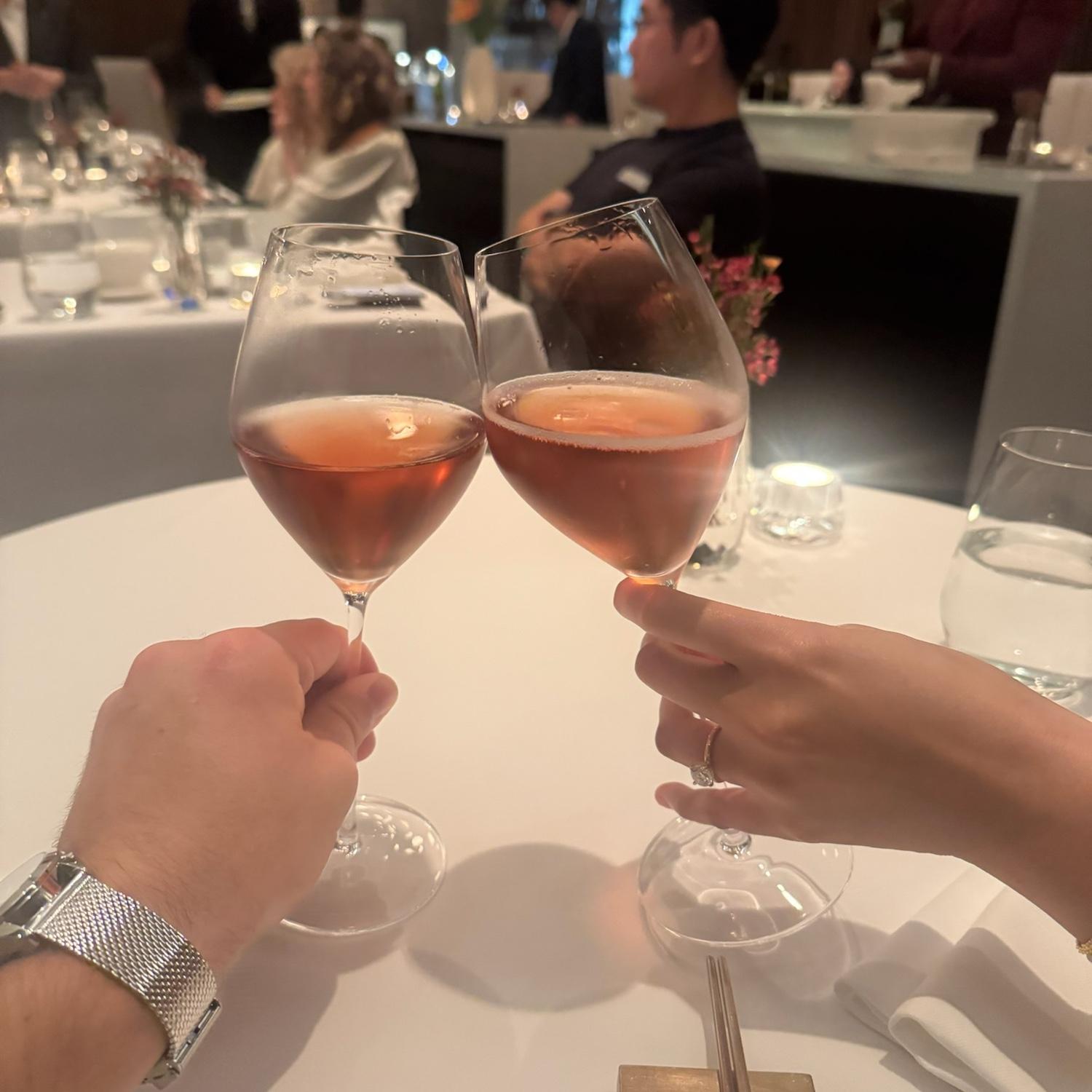 Our first 3-star Michelin restaurant together at Jungsik in NYC celebrating our engagement ❤️