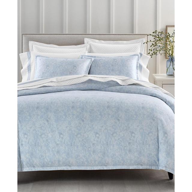 CLOSEOUT! Charter Club Sleep Luxe Printed Cotton 800 Thread Count 3 Pc. Duvet Cover Set, Full/Queen, Created for Macy's