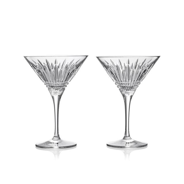 Waterford Lismore Diamond Martin Glasses, Set of 2